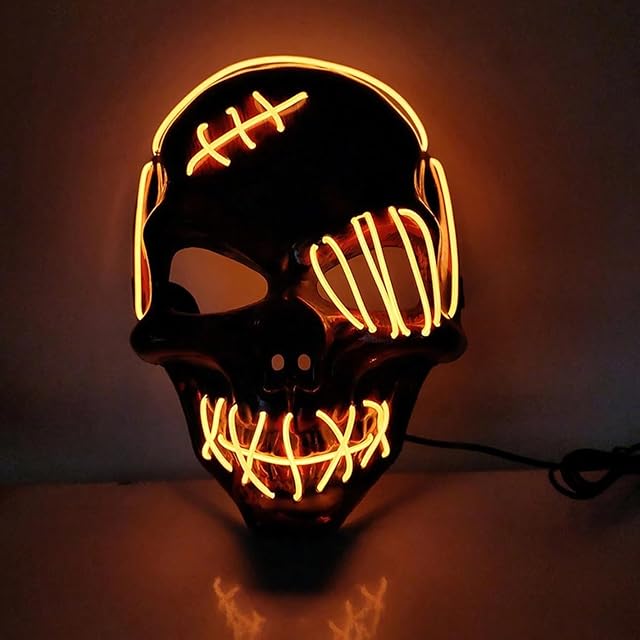 Foto 2 de 5 de Carnavalife Mascara Halloween con luz LED