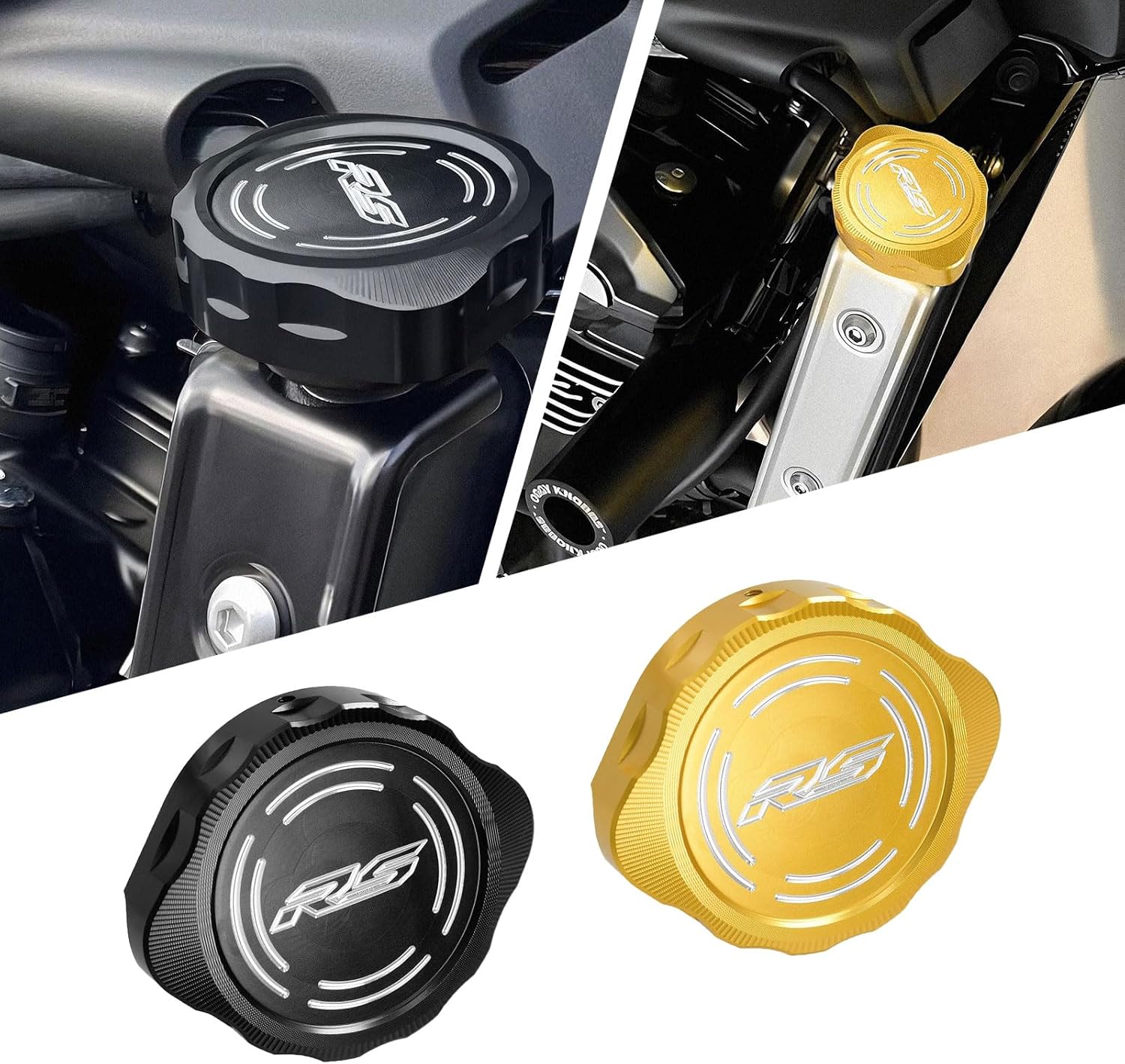 for KA&WAS&AK&I Z900RS CAFE Z 900RS cafe Accessories 2021-2025 Motorcycle Water Tank Decorative Protective Cover Z 900 RS Aluminum Radiator Cap Cover (Black)