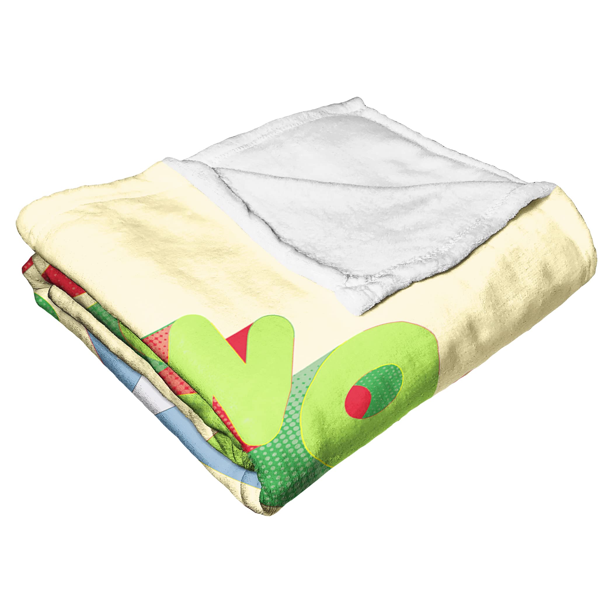 NORTHWEST Elf Movie Überwurfdecke – Gewebtes Design, 122 X 152 Cm, Mit Fransen, 100% Polyester