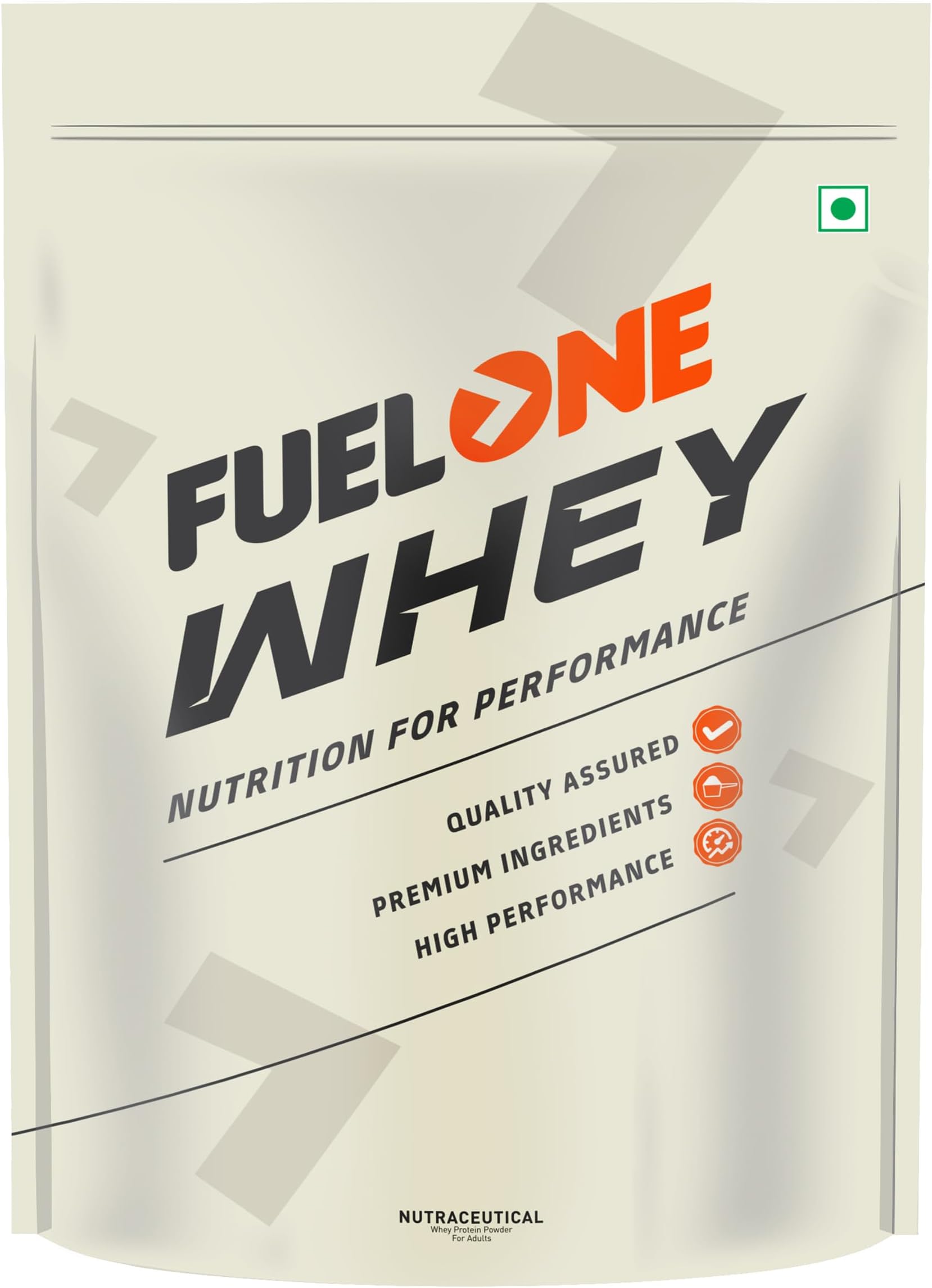 FUELONE Whey Protein (Cookies & Cream, 1kg / 2.2lbs) | 24g Protein | 5.29g BCAA & 4.2g Glutamic Acid