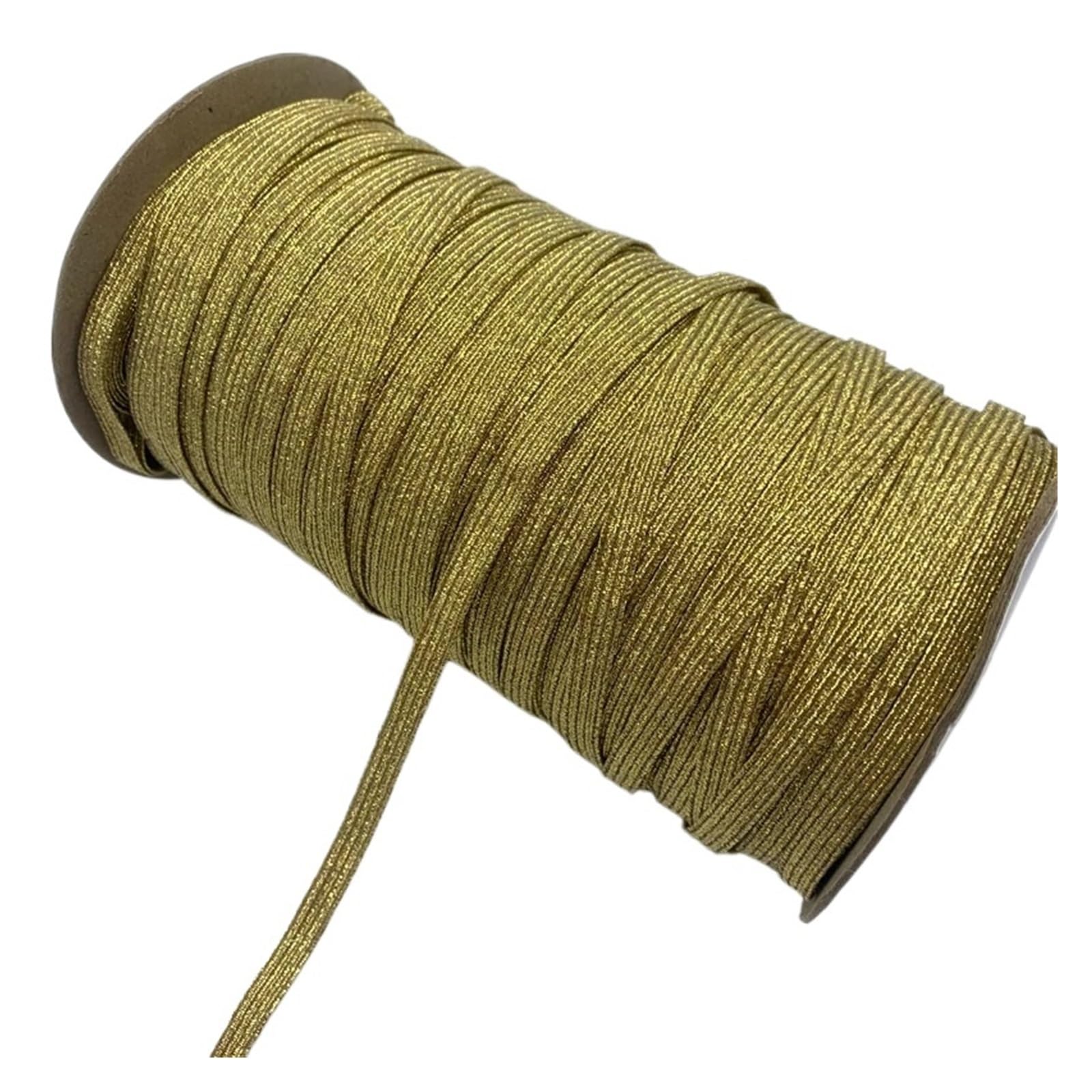 Generisch 5 yards 6mm Glitter Elastisches Band Nähen Elastisches Band Fiat Gummiband for Taille Band Stretch Seil Elastisches Band(21,1 Roll 135yards)