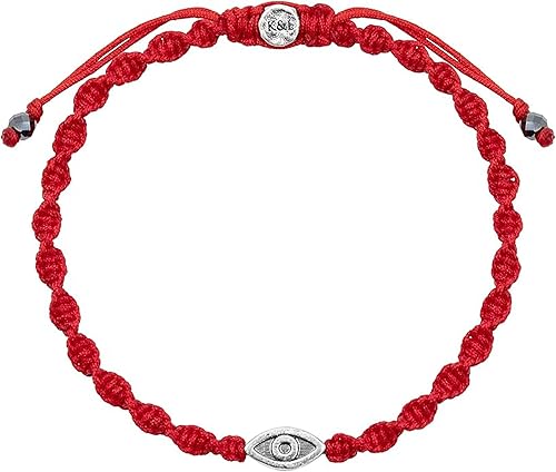 Miniatura 8 de Karma and Luck - Guardian of Blessing - Pulsera ajustable con dije rojo para hombre hecha a mano en Bali Circonita preciosa