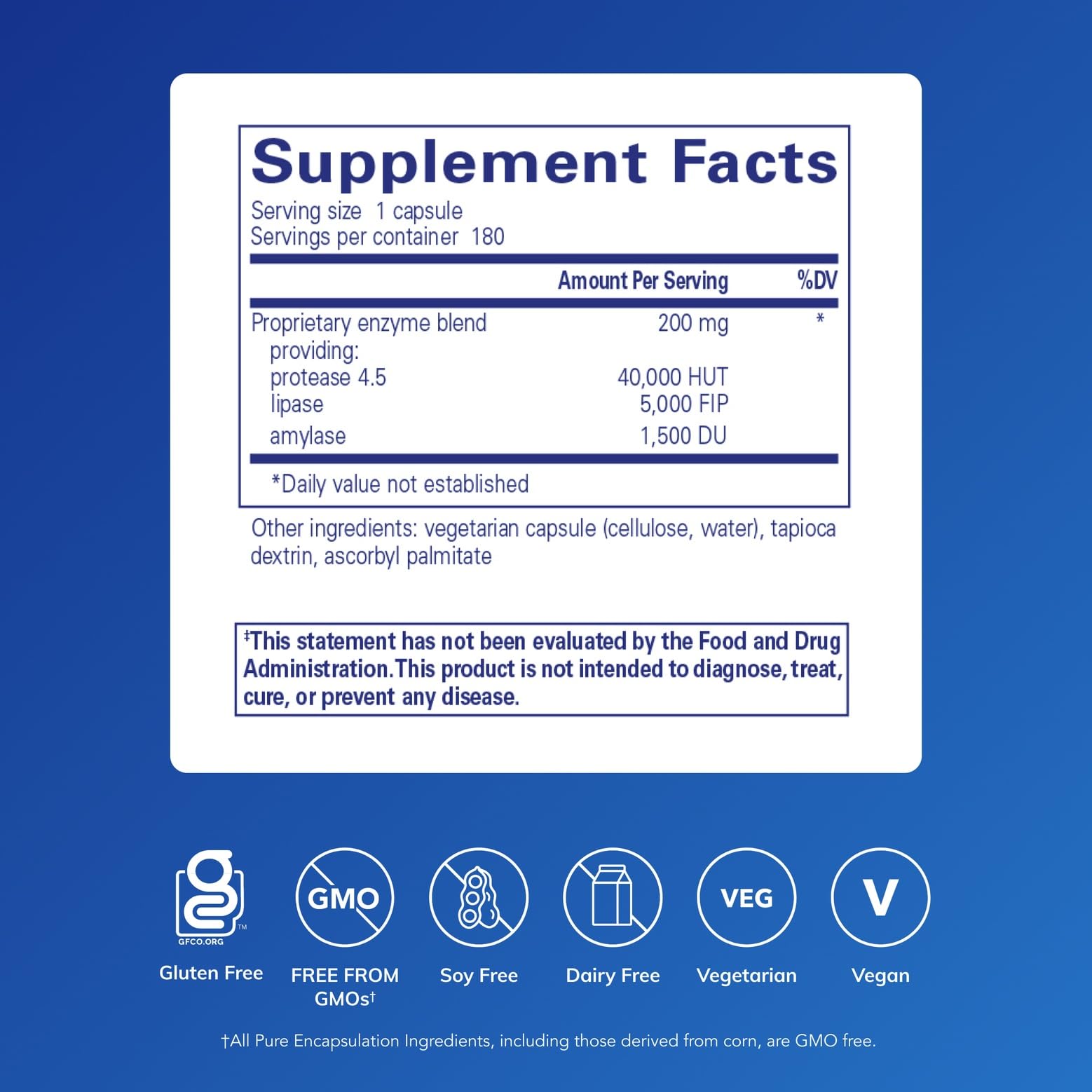 Pure Encapsulations Pancreatic VegEnzymes, 180 Capsules — Amazon image 2