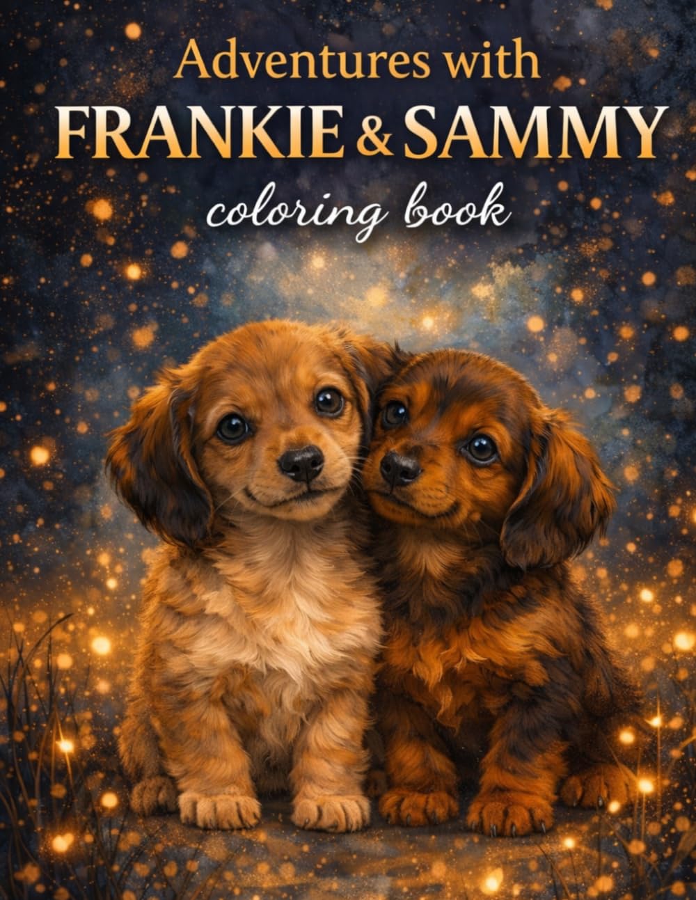 Adventures with Frankie & Sammy: Adult or Teen Coloring book with cute pictures of Dachshund sisters