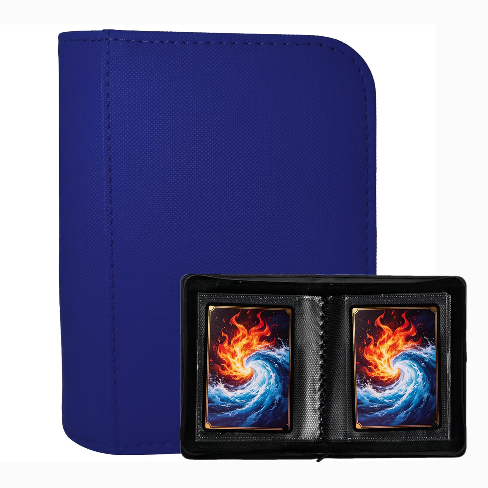 Mini classeur pour cartes à collectionner à 1 poche, capacité de 40 cartes, sans anneau, petit album à chargement latéral avec 20 pages pour cartes JCG, MTG, sport, baseball, football, pokm et jeux