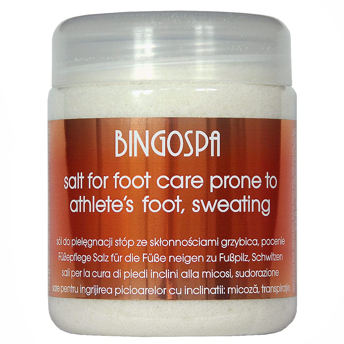 Sale per la cura dei piedi soggetti a tigna e sudorazione 2in1 550g BINGOSPA