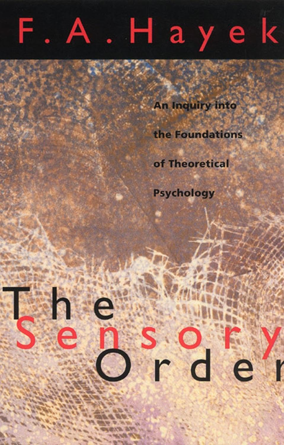 The Sensory Order: Inquiry into the Foundations of Theoretical Psychology: An Inquiry into the Foundations of Theoretical Psychology