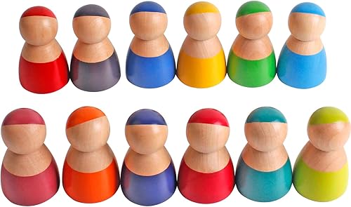 Miniatura 1 de Muñecas de madera Rainbow Friends y figuras de juego para niños pequeños