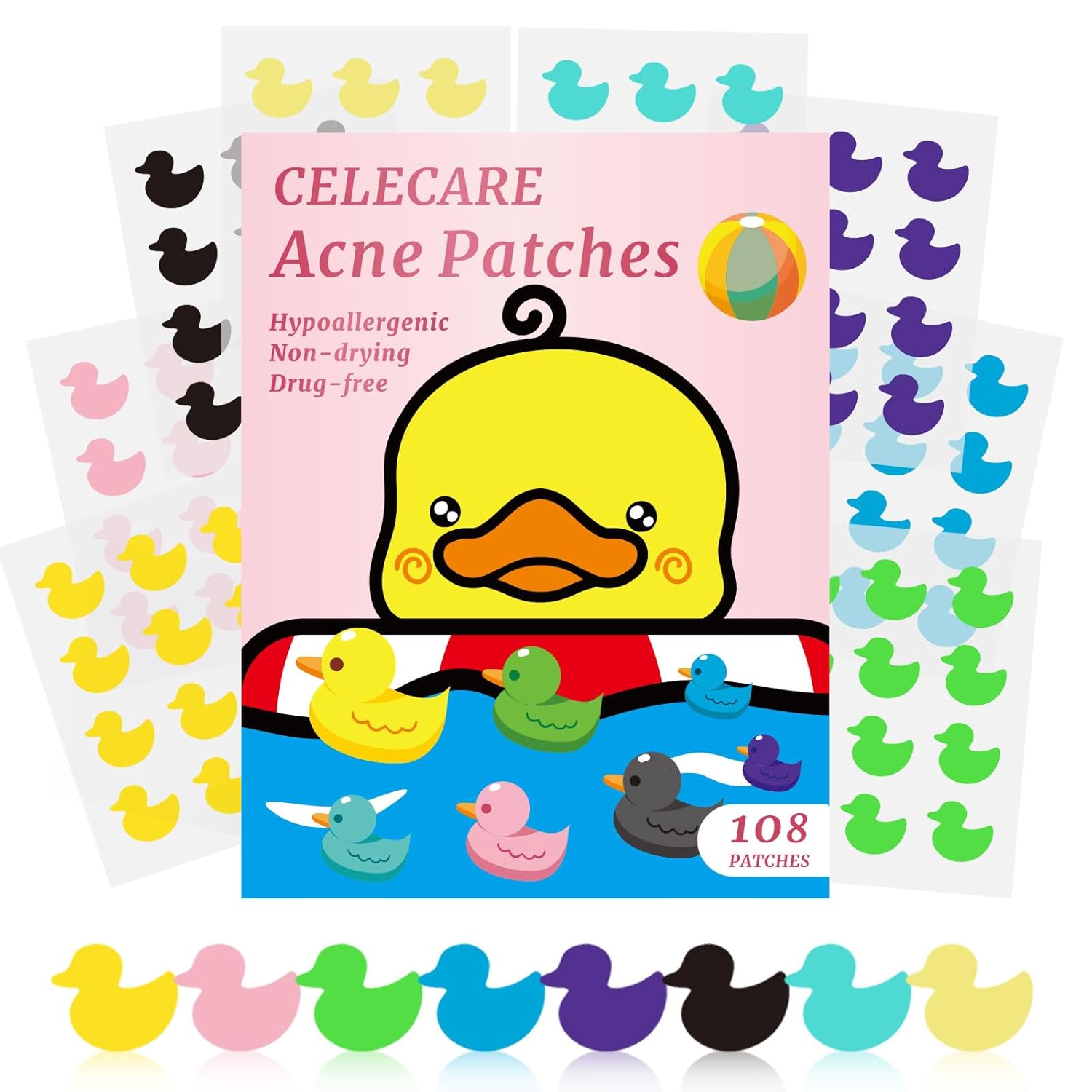 Amazon.com: CELECARE Acne Patch Pimple Patch Cute,Duck Blemish Patches ...