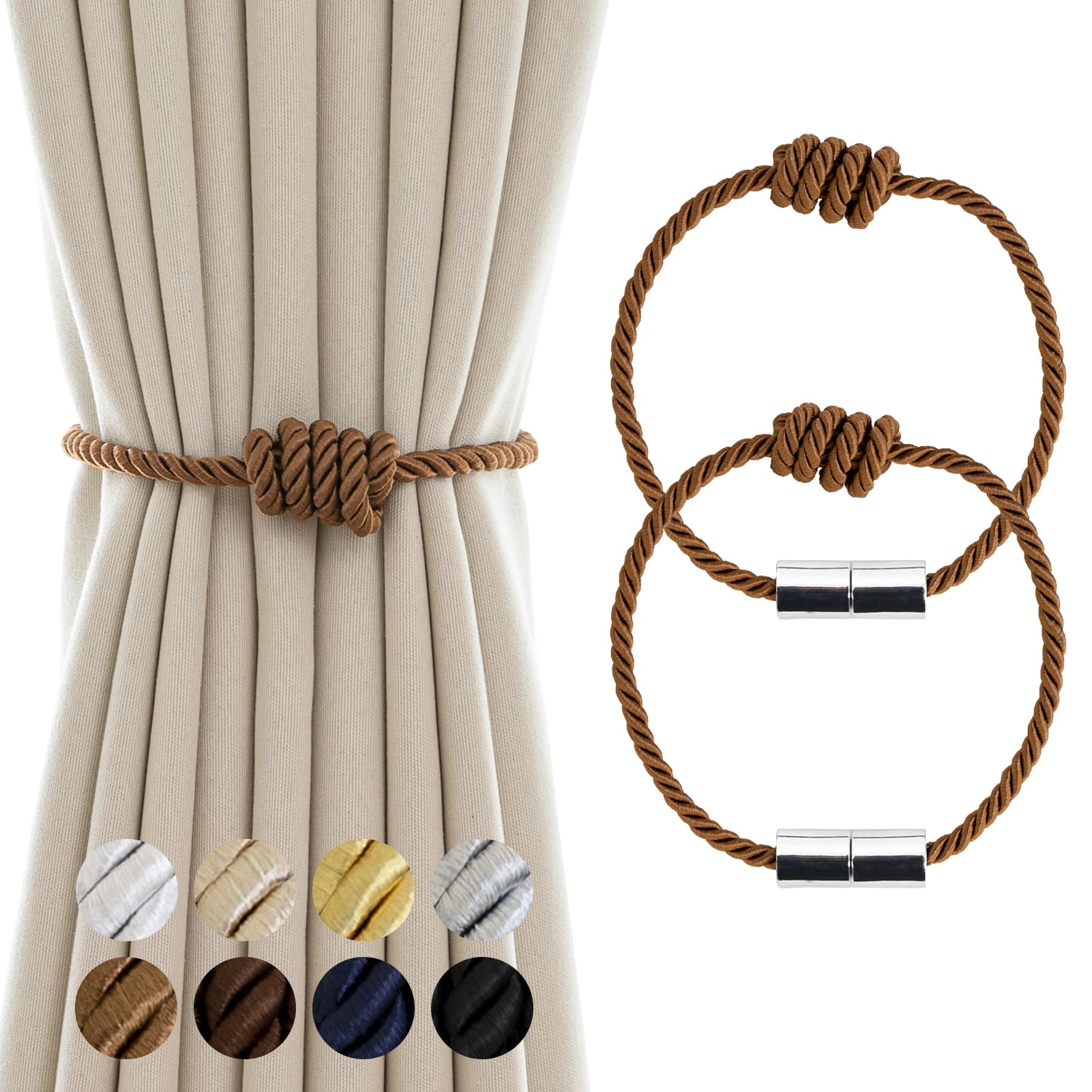 Photo 1 of Contoeey Magnetic Curtain Tiebacks