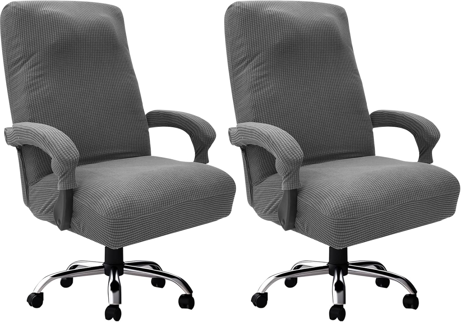 OUWIN Universal Computer Chair Slipcovers with Zipper 2