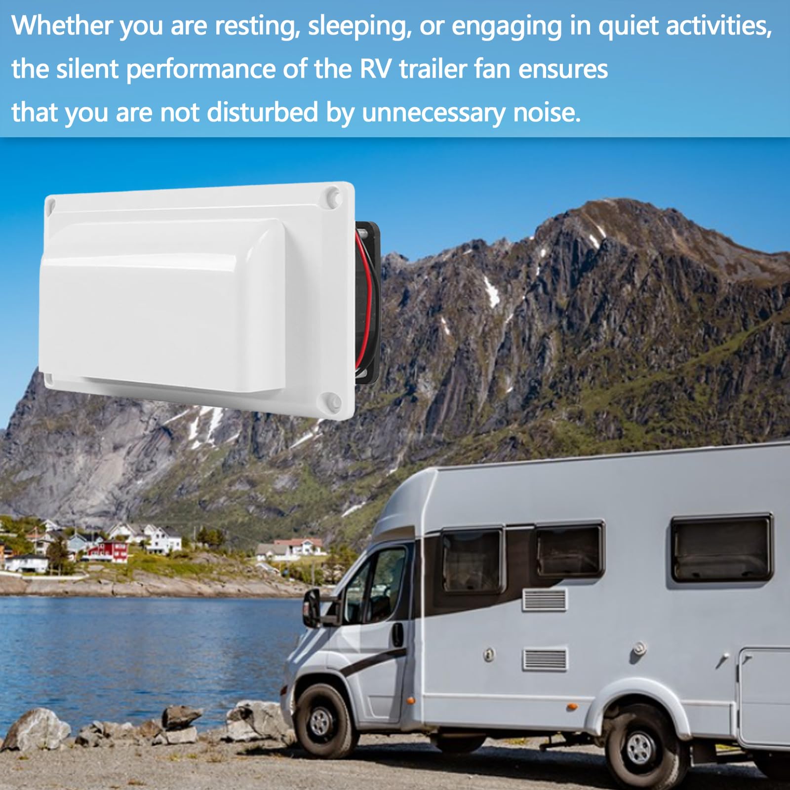 Ventola Di Scarico 12V 25W Griglia di Ventilazione per RV Camper Roulotte