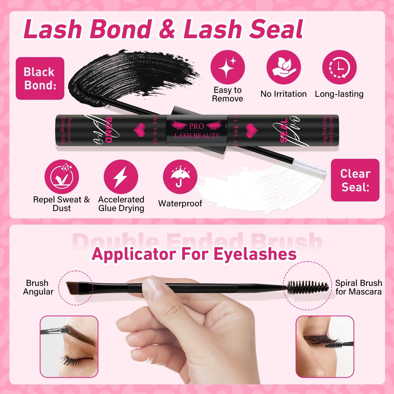 Fairy Cluster Lashes Kit D Curl Manga Eyelashes Individual Kit With Lash Bond And Seal Lash Remover Lash Tweezers Anime Cosplay Lashes Individual Cluster Kit 10-16mm - Image 4