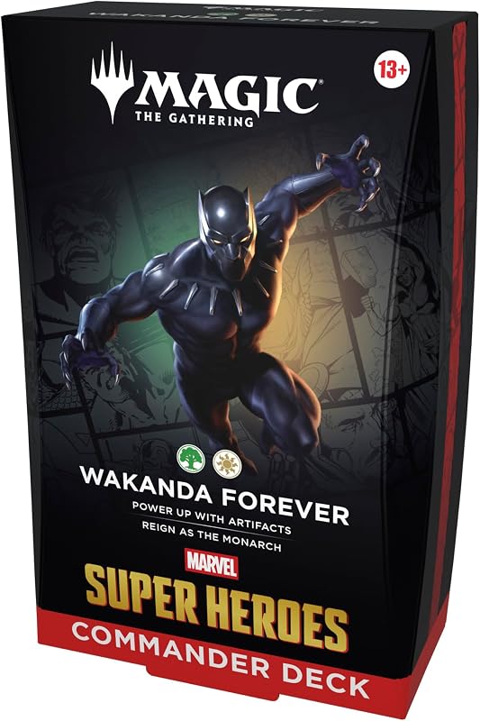 Marvel Super Heroes Commander Deck - Wakanda Forever (100-Card Deck + Accessories)