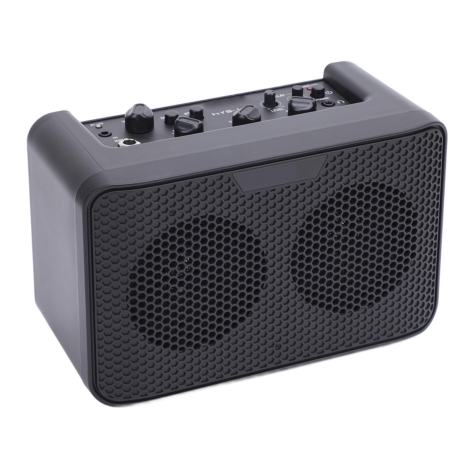 Generic Mini Wzmacniacz Gitarowy 10 W z, Wbudowane Efekty Opóźniające, Przenośny Wzmacniacz Combo do ćwiczeń W Domu, Podróżujący Muzycy, Konstrukcja ABS, Gniazdo Słuchawkowe
