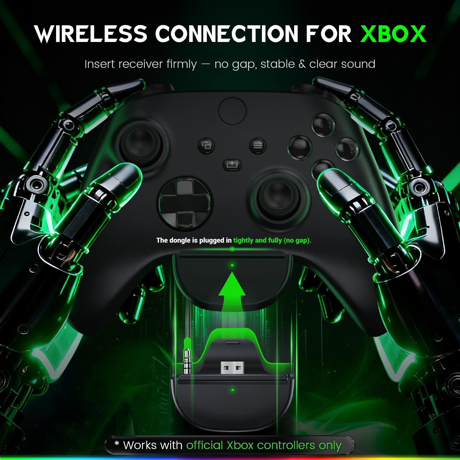 Bezprzewodowy zestaw słuchawkowy WESEARY WG1 do gier na Xbox Series X|S/One PC PS5 PS4 Switch Mac, 2,4 GHz i Bluetooth z mikrofonem, redukcją szumów czasem pracy baterii 50 godzin niskim opóźnieniem,