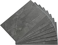 Vista 50 de Palisade Azulejos de vinilo entrelazados impermeables para salpicaduras de 22.8 x 7.31 pulgadas en mármol veneciano, sin juntas, fácil de instalar