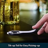 Vista 5 de KITCHENDAO Abrebotellas de cerveza magnético 2 en 1 para refrigerador y RV con receptor de tapas, abrelatas de soda, se adhiere al refrigerador