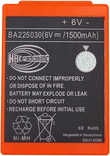 Miniatura 2 de BA225030 6V Ni-Mh batería para camión bomba HBC grúa de control remoto FUB 05AA batería, 1500mAh