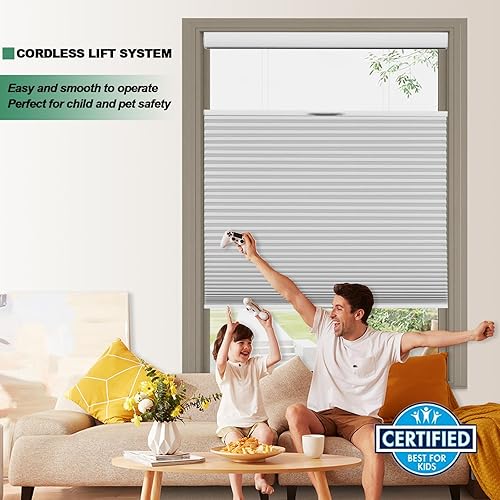 Miniatura 5 de Toanture - Persianas celulares inalámbricas con diseño de panal de abeja con filtro de luz para persianas, aislamiento térmico para dormitorio,