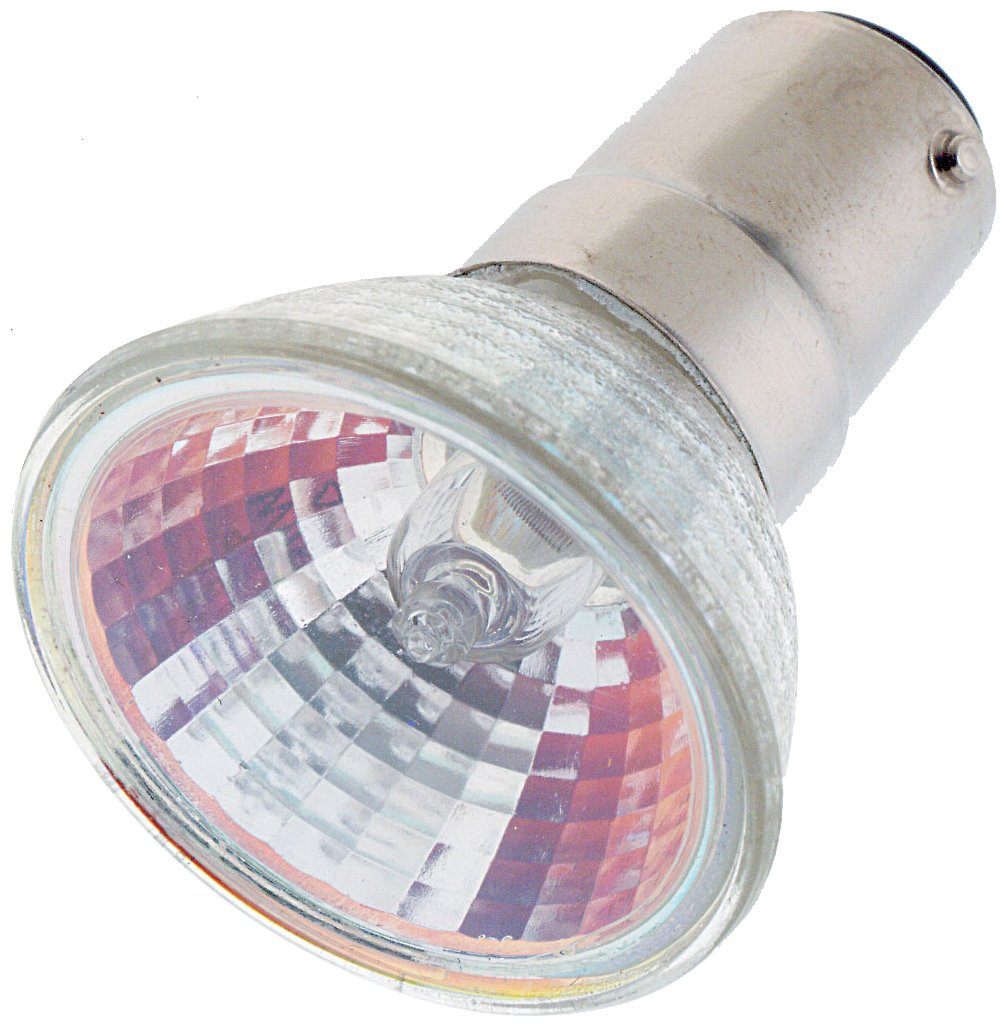 Satco S1955 35 Watt MR11 Halogen DC Base 12 Volt Clear SP 12 Beam Pattern No Harmful