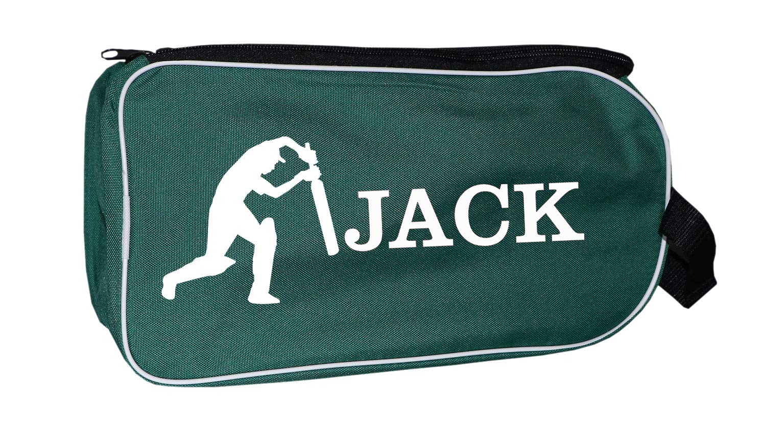 PROSTYLE SPORTS Personalised Football Boot Bag, Shoes bag (Green) (Cricket Player)