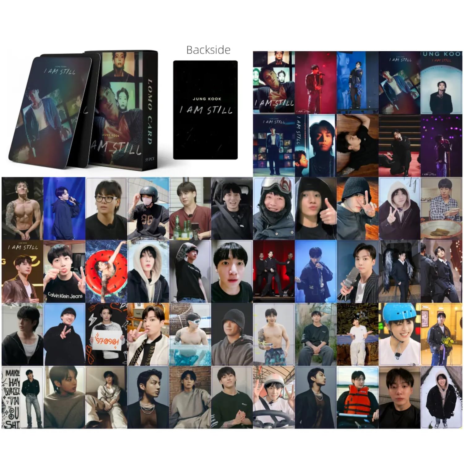 Careflection Kpop BTS Jungkook Im Still Holographic photocards