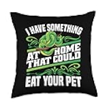 Python Enclosure Snake Hide Snake Toys Green Tree Python Throw Pillow