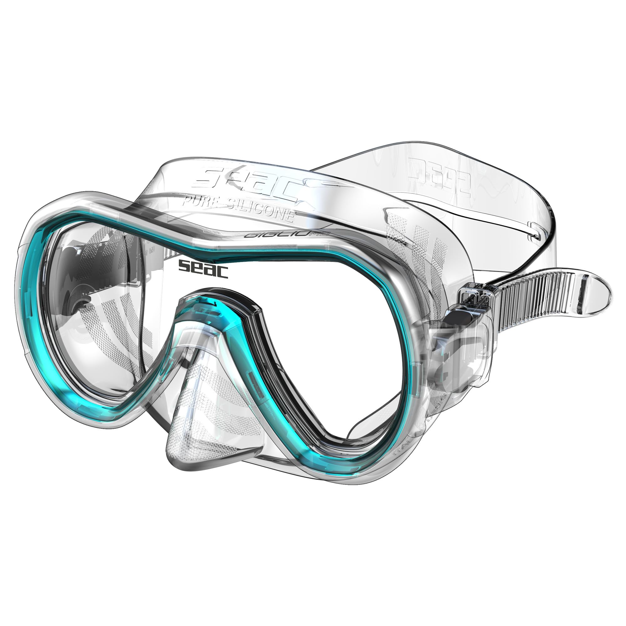 SEAC Giglio MD, Single Lens Mask for Snorkelling and Diving for Adults and Teenagers