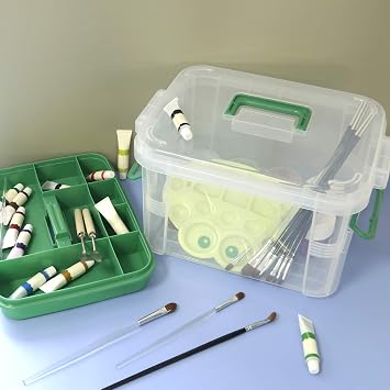 Plastic First Aid Box, Medicine Storage Box with Insert, Household Medicine Storage Kit Organizer