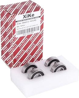 XiKe 4 Pack 99502H or 1623-2RS Bearings 5/8" x 1-3/8" x 7/16" inch, Stable Performance and Cost-Effective, Double Seal and Pre-Lubricated, Deep Groove Ball Bearings.