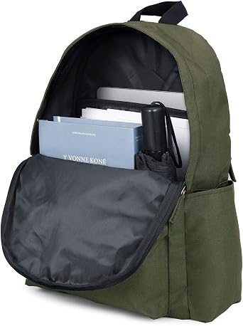 Vorspack Backpack for Men and Women - Basic Bookbag Casual Daypack Backpacks for College Work Travel