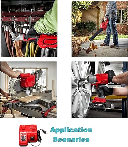 Miniatura 6 de Lilocaja Reemplazo del cargador de batería multivoltaje M12 y M18 para cargador de batería Milwaukee M18 48-59-1812, compatible con Milwaukee M12