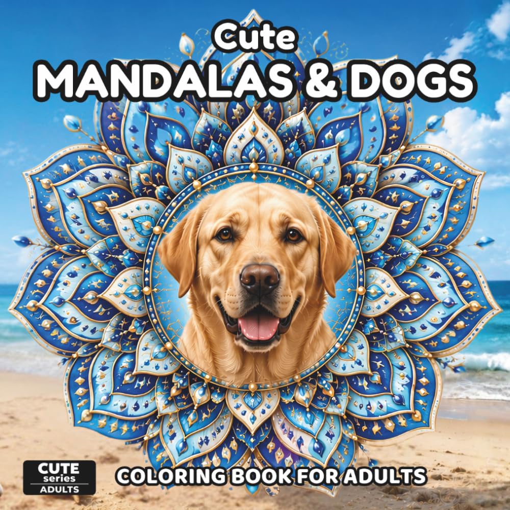 50 Unique Dog Breed Mandalas for Relaxation and Stress Relief: Creative Mandala-Inspired Dog Portraits for Adults (Cute Series for Adults)