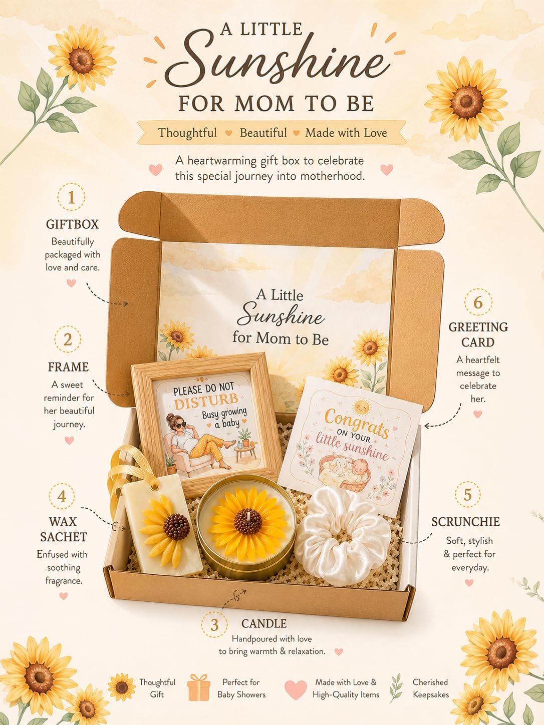 Mom to Be Gift Box - Handmade Pregnancy Gift -3