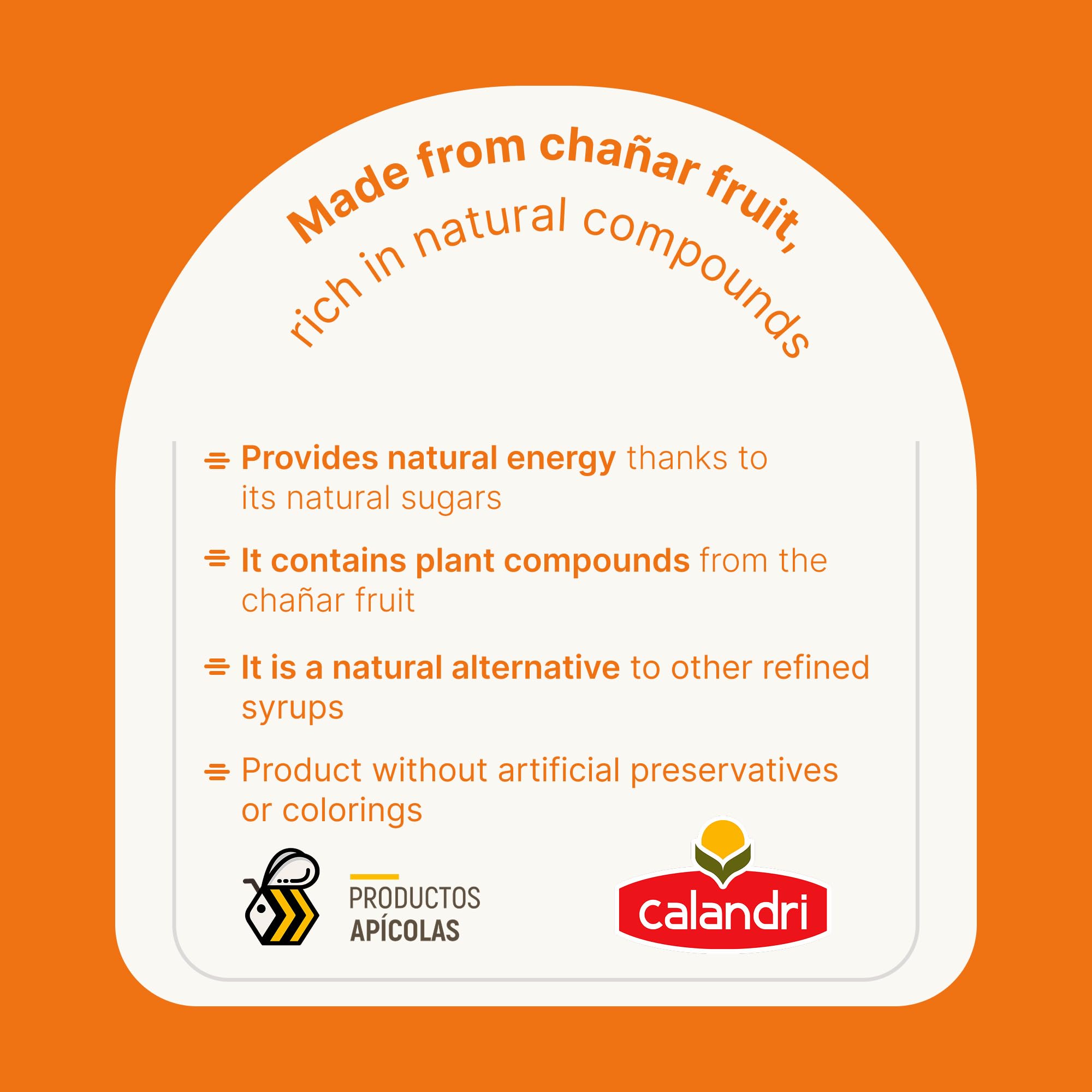 Arrope de Chañar Calandri – Sirope Natural Argentino 430 g – Elaborado con Fruto de Chañar