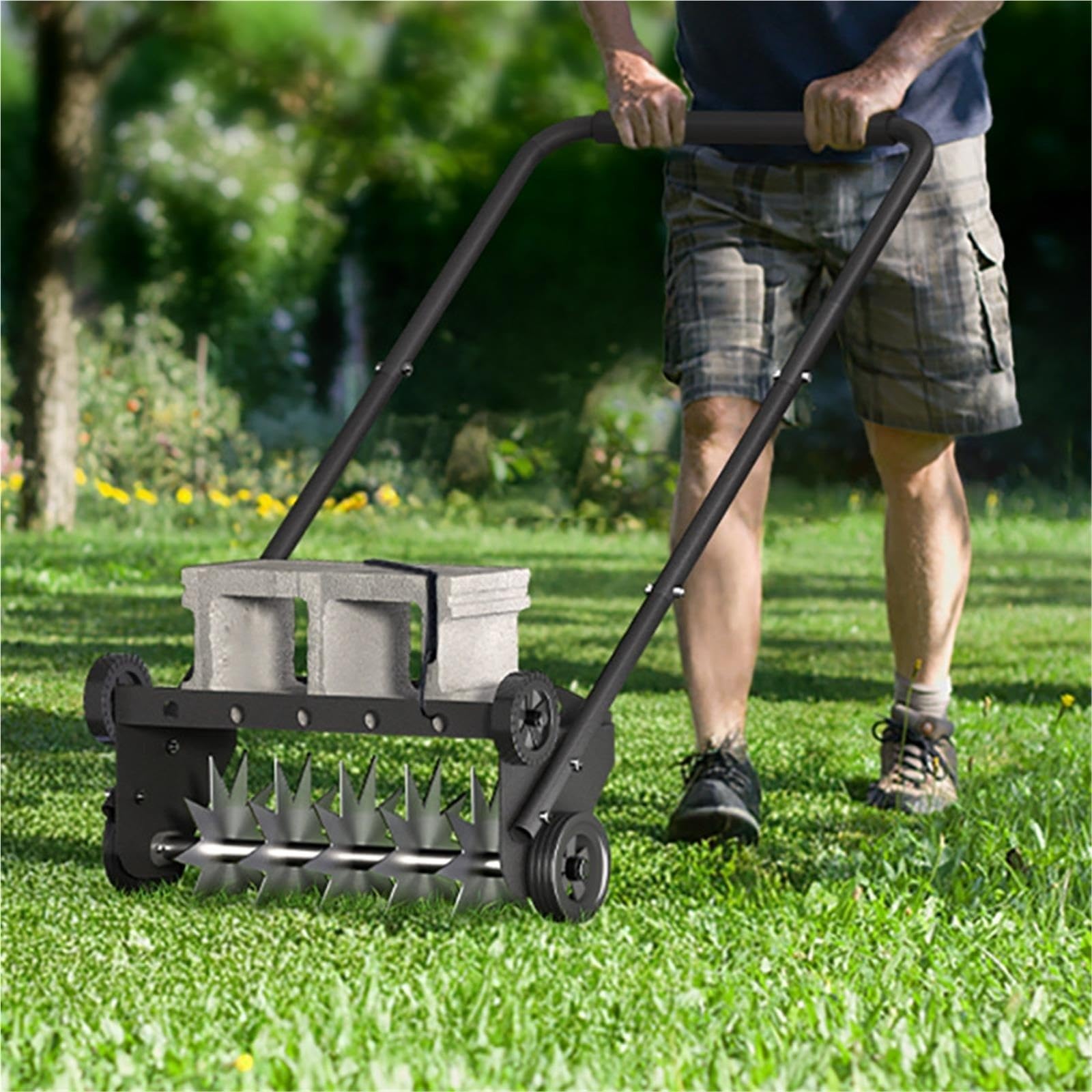 Aérateur de Gazon Pelouse Perforateur de pelouse à Traction