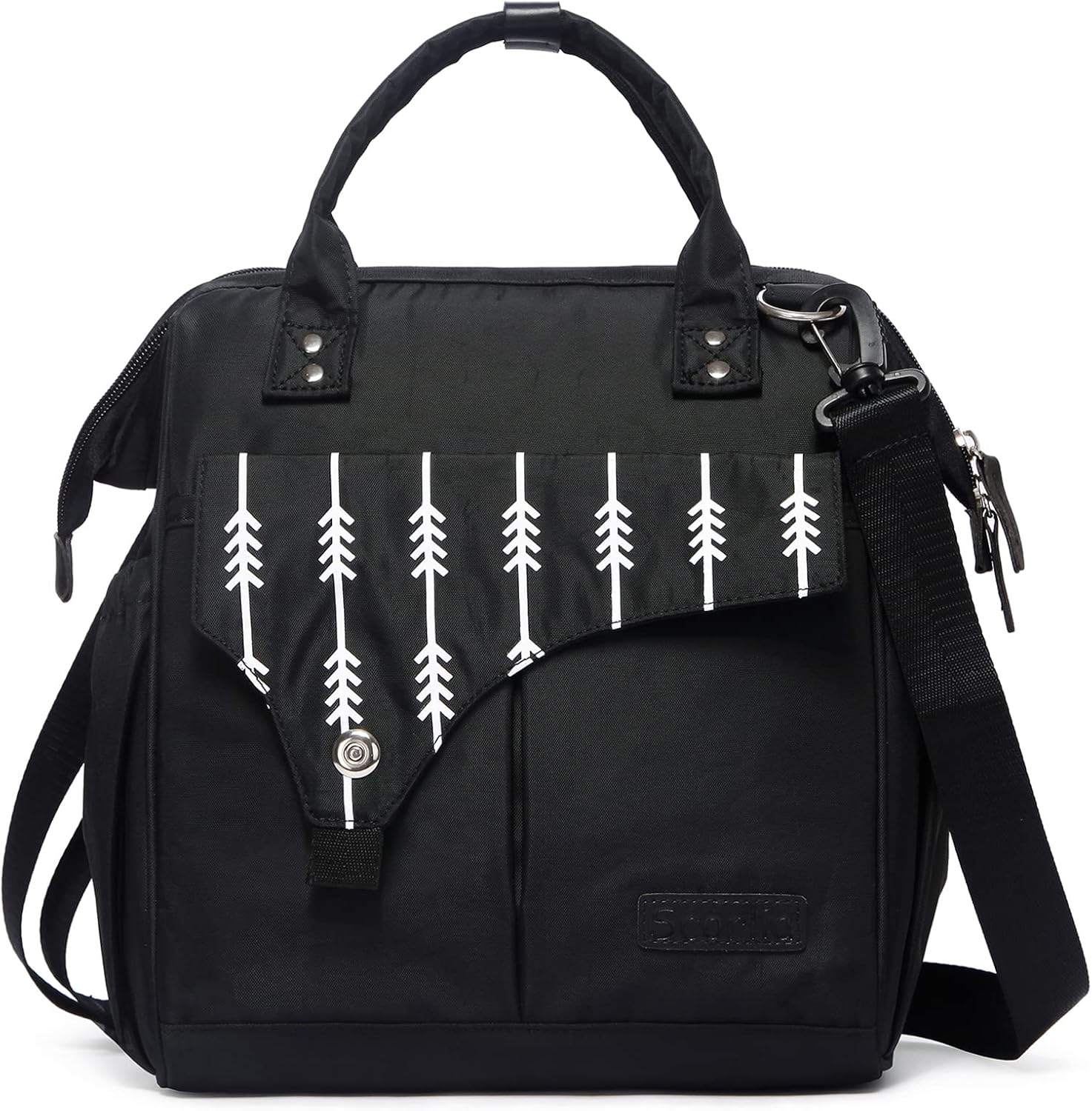 Scorlia Insulated Lunch Bag for Women/Men, Tall Leakproof Cooler Box Bag, Wide Open