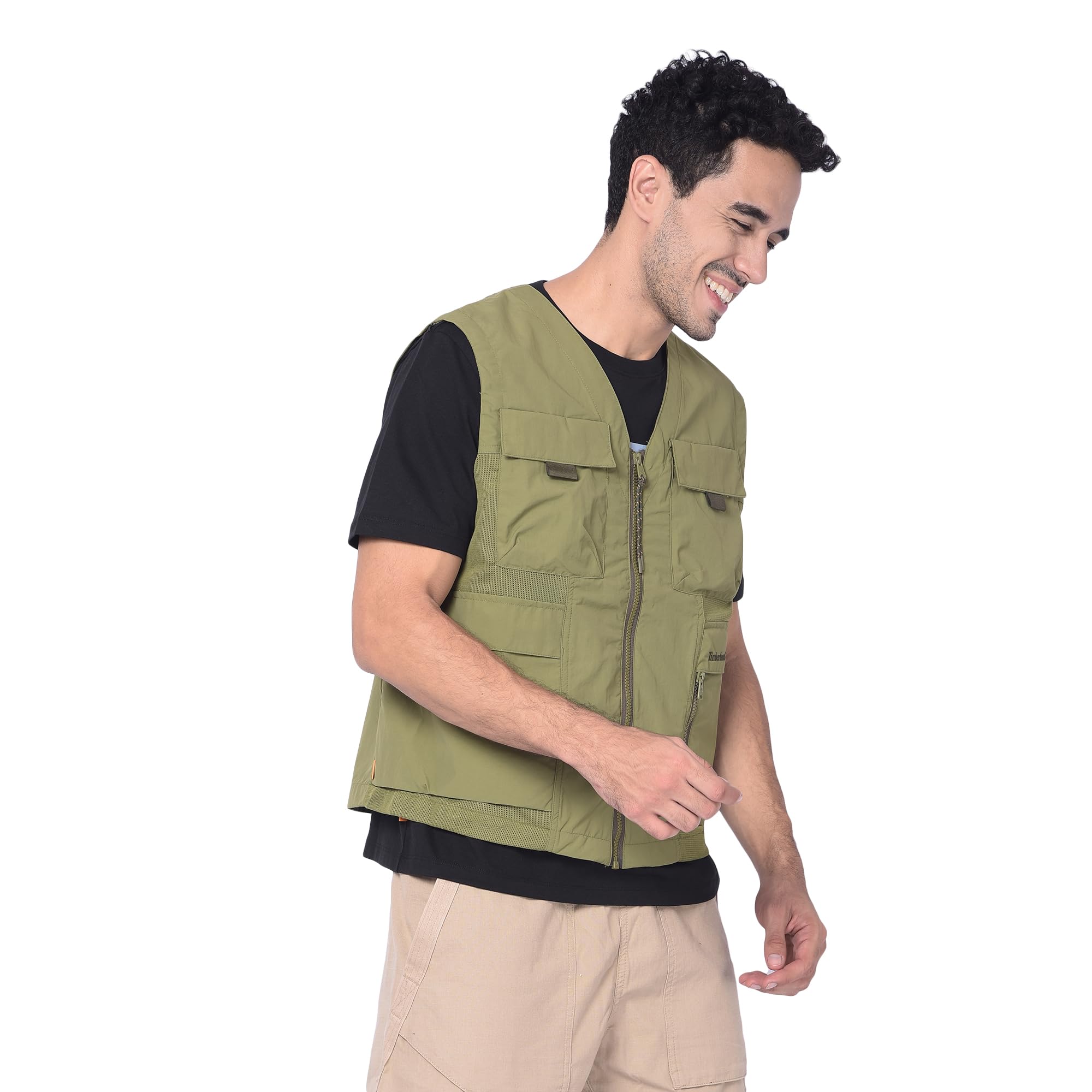 Men Black Outdoor Utility Vest-image-7