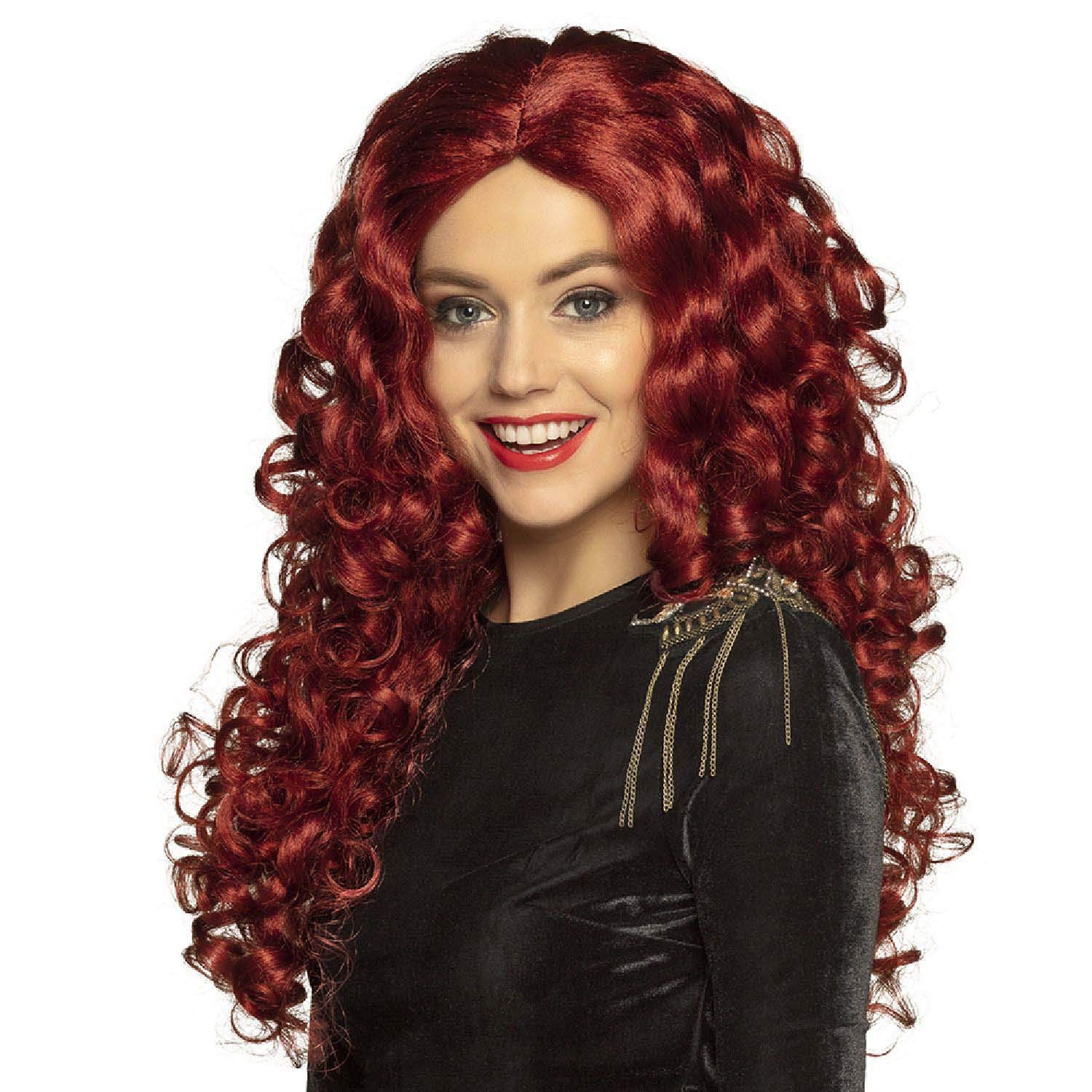 Boland 85060 Mylène Curls Women's Wig Red