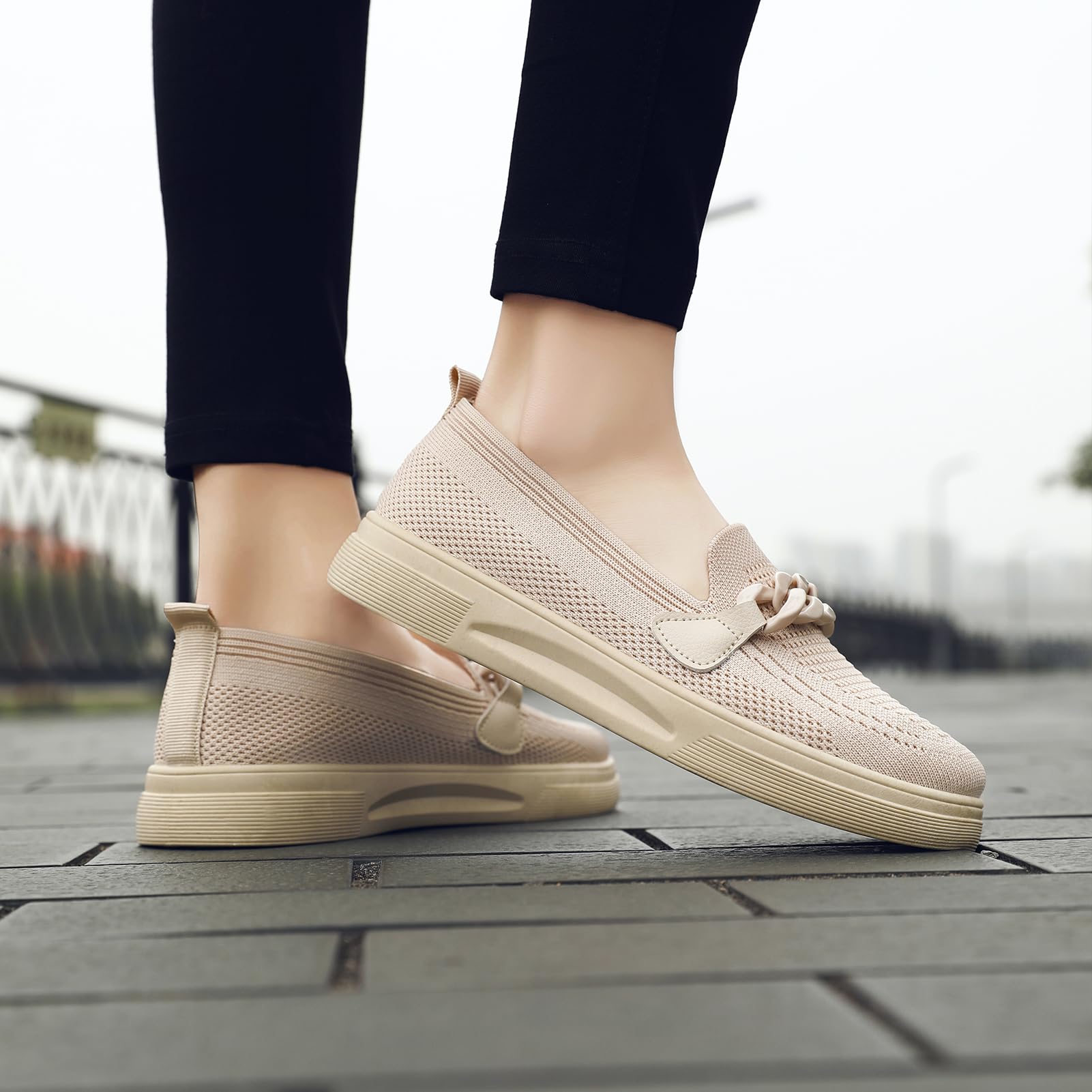 Alexis Leroy Basket San Lacet Femme Maille Confortable Chaussures de Marche