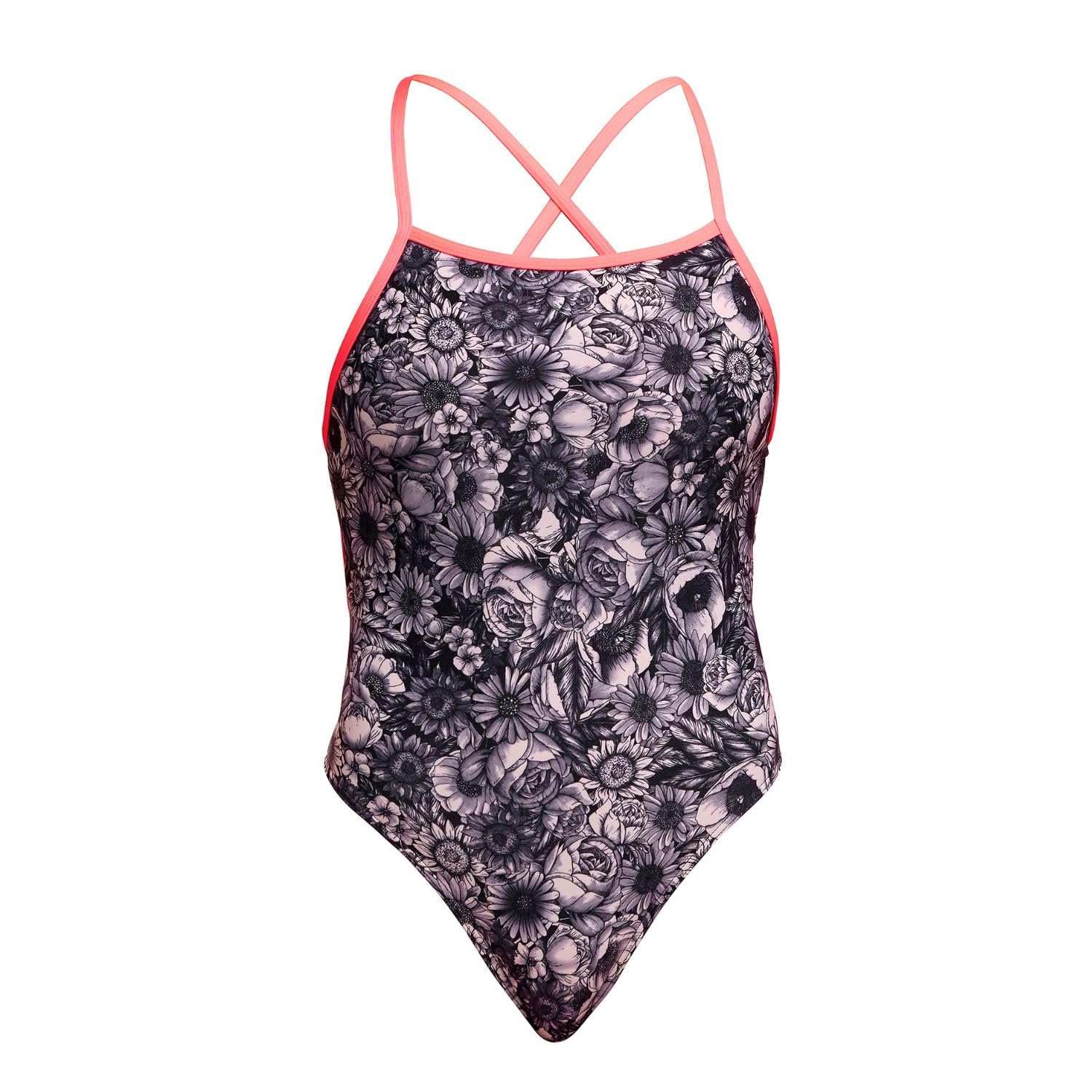 Funkita Night Rose Badeanzug Damen zum Binden chlorresistent und schnelltrocknend