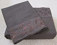 Vista 1 de Juego de sábanas bordadas de microfibra egipcia