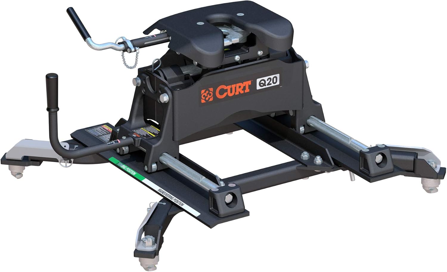 CURT 16687 Q20 5th Wheel Slider Hitch, 20,000 lbs, Select Ram 2500