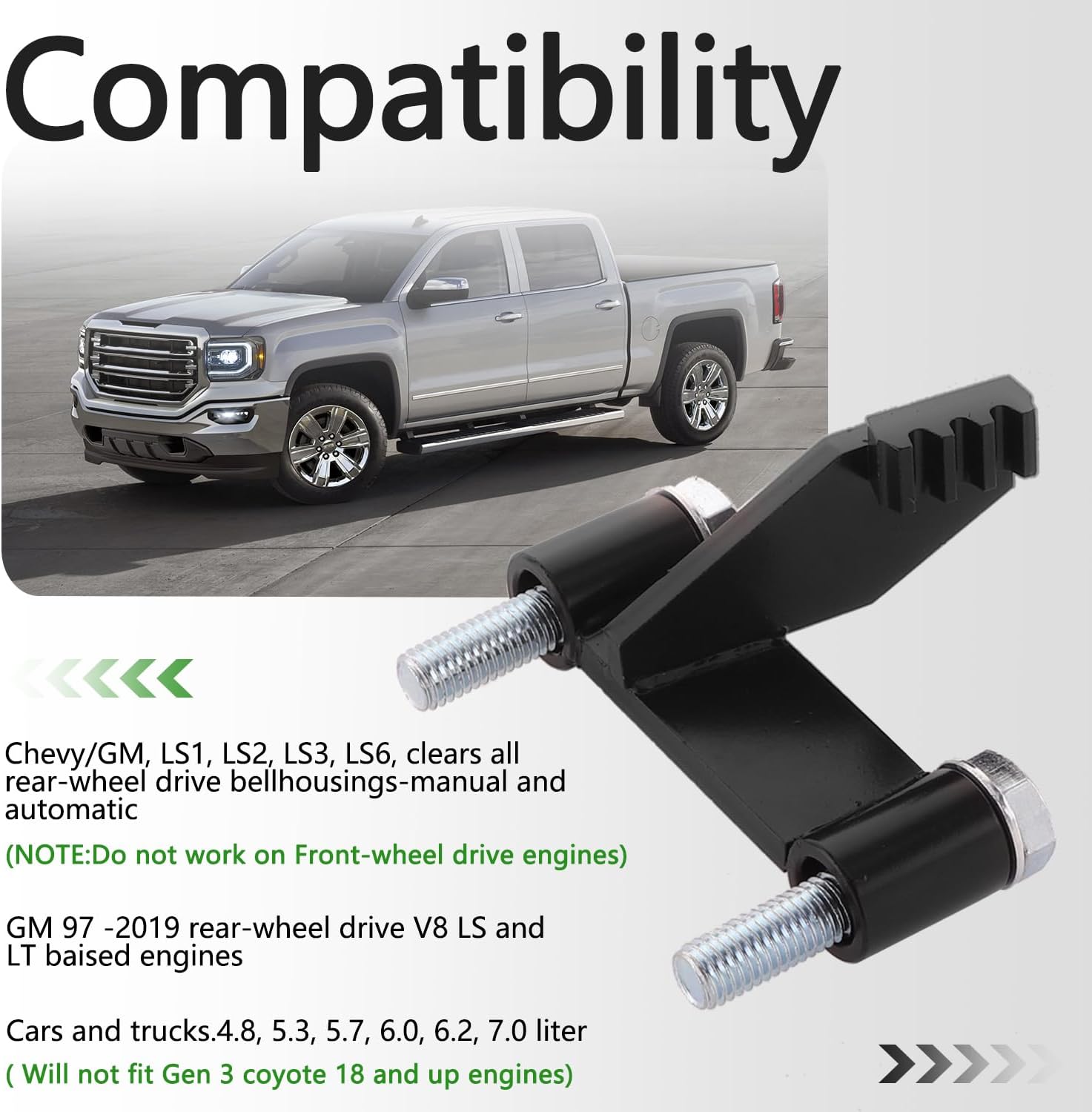 LS Flywheel Locking Tool Compatible with Chevy LS1, LS2, LS3, LS6,LSX Engines Flywheel Holding Locking Tool Kit