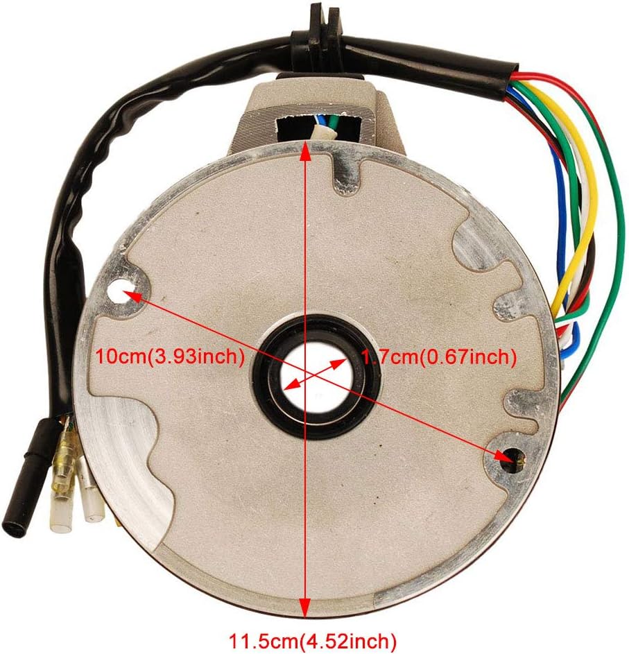 HIFROM New Ignition Stator Magneto Plate Pit Bike Compatible with 90cc 110cc 125cc Pit Bike XR50 CRF50 XR70 CRF70 Z50R（1988-1999）SDG SSR 107 110 125 M IS01