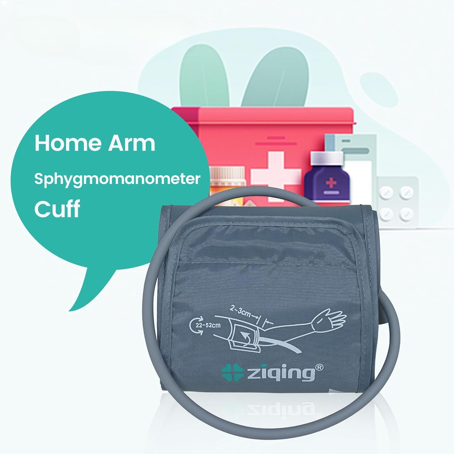 Extra Large Blood Pressure Cuff, Universal 9"-21", No Connector