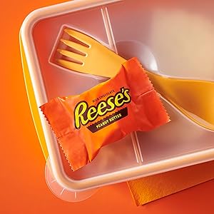 REESE'S Milk Chocolate Snack Size Peanut Butter Cups, Candy Pantry Pack, 13.75 oz (25 Pieces)