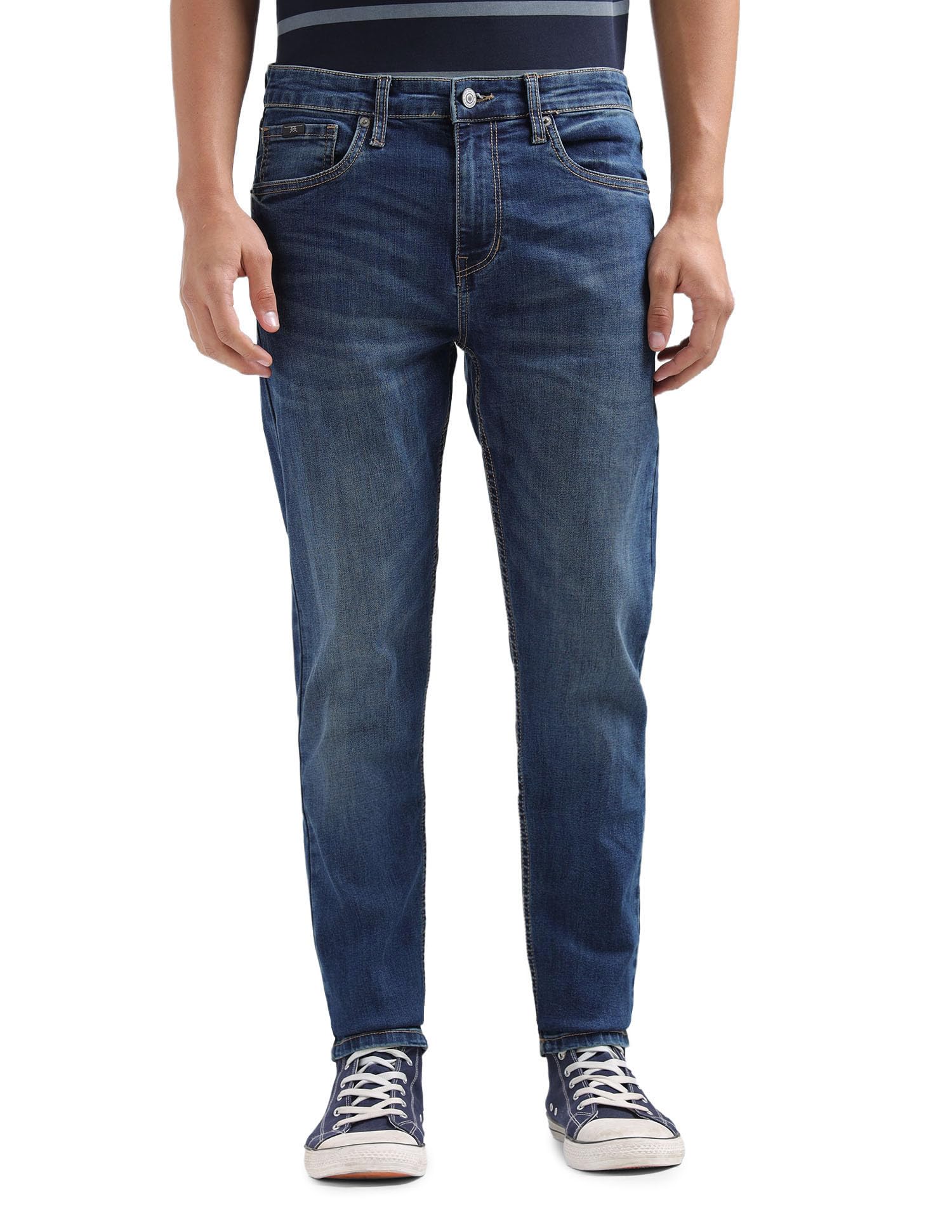 flying machine Men's Slim Tapered Fit Jeans| Solid | Mid Rise | Stretchable | Jeans for Man-picture-38