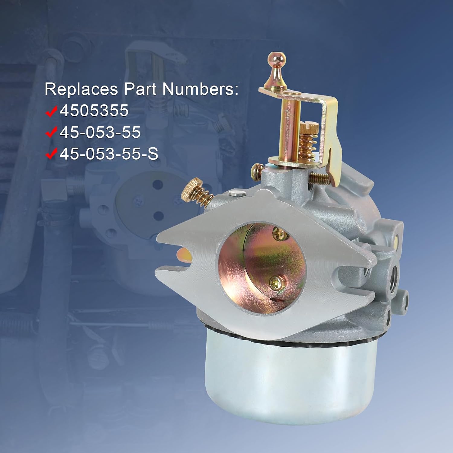 Carburetor Replacement For Kohler K321 K341 14HP 16HP Cast Iron Engines Club Cadet 1600 1650 John Deer Tractor 314 316, Replace 4505355